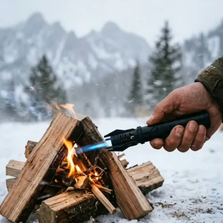 FlameJet super lighter with adjustable jet flame